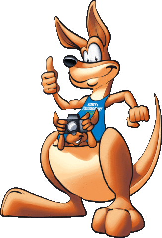 Kangaroo Dresden Sticker by STADTRUNDFAHRT