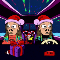 Driving Merry Christmas GIF by Vlad Naboka