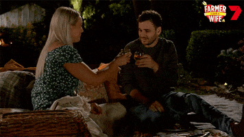 Cheers Date GIF by Channel 7