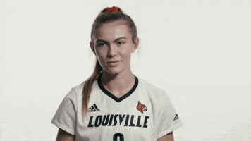 University Of Louisville Shrug GIF by Louisville Cardinals