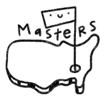 The Masters Logo Sticker by Catharina Stewart