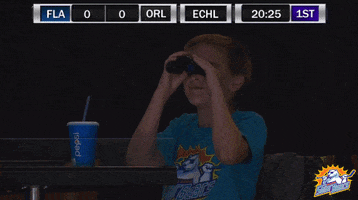 Hockey Binoculars GIF by Orlando Solar Bears