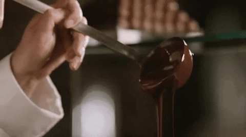 Lindt_aus chocolate lindt chocolatier melted chocolate GIF