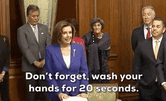 Nancy Pelosi Wash Your Hands GIF by GIPHY News