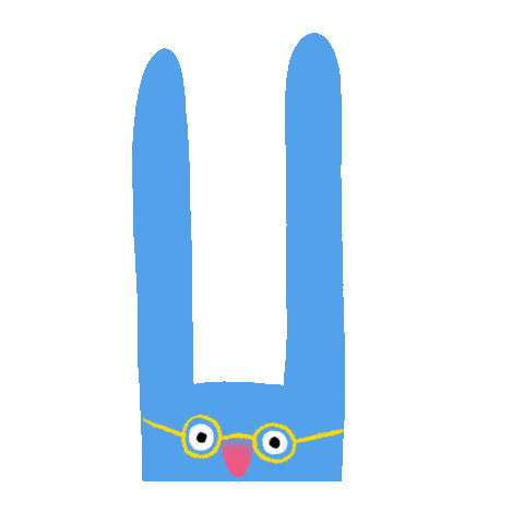 Fun Bunny Sticker By Ugly GIF