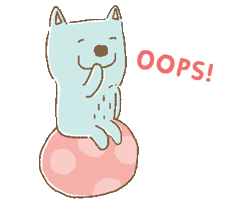 Oops Sticker