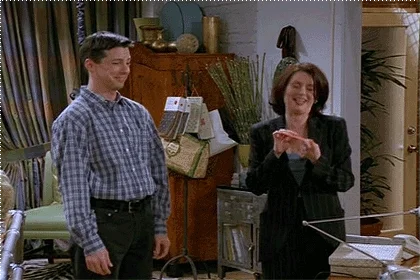 Will And Grace Laughing GIF