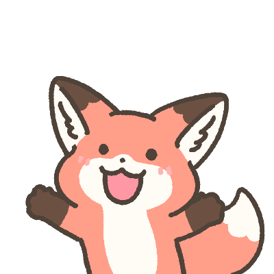 Fox Hello Sticker