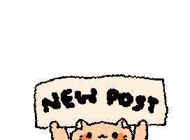 Cat New Post Sticker