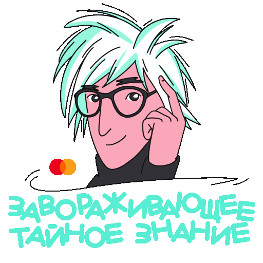Andy Warhol Sticker by Mastercard Russia