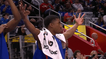 Happy Detroit Pistons GIF by Bally Sports Detroit