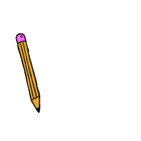 Illustration Writing Sticker