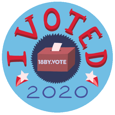 18by Vote Sticker