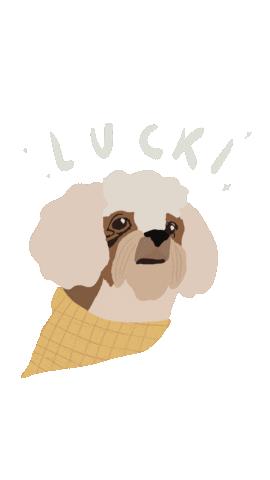 Dog Lucki Sticker