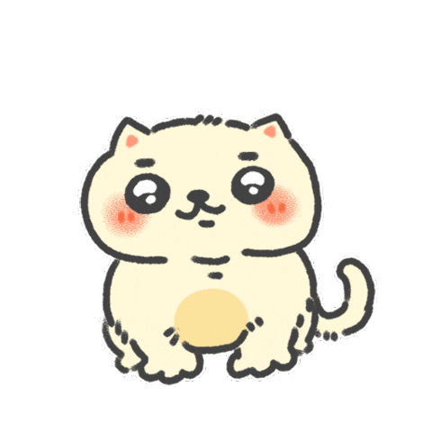 Pat Head Cat Sticker
