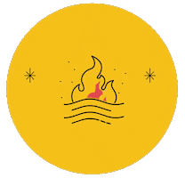 Fire Star Sticker