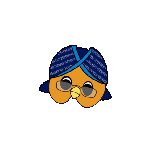 Surprised Owl Sticker by pengukuranpsikologiss