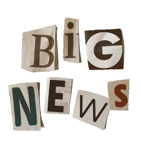 News Letters Sticker