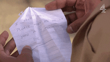 Confused Paper GIF by Hollyoaks