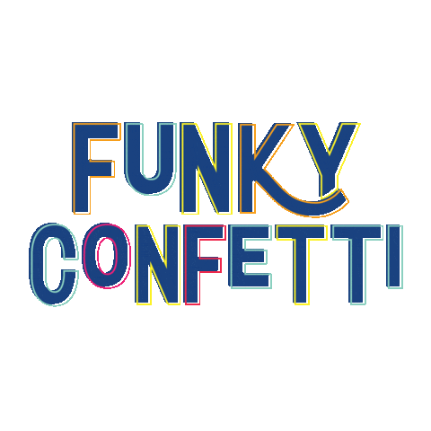 Funky Confetti Sticker