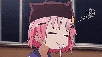 Spoon Pink Hair GIF