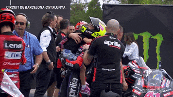 High Five Father And Son GIF by MotoGP