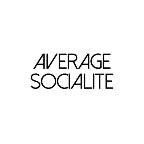 Average Socialite Sticker