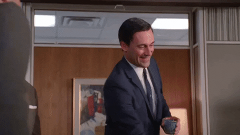 Mad Men Cheers GIF by Clio Awards - Find & Share on GIPHY