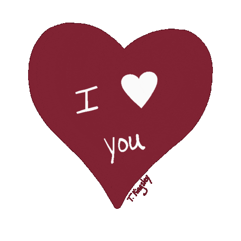 I Love You Heart Sticker