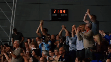 clap crowd GIF by Sheffield Sharks
