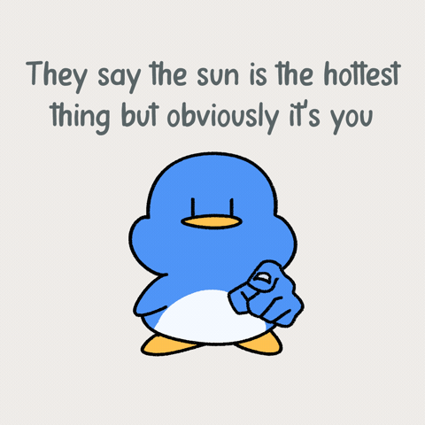 Sun Pointing GIF by Cozy the Penguin