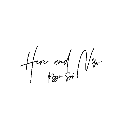 Here And Now Sticker by Maggie Szabo