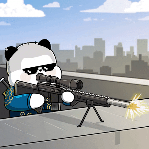 Shoot Bang GIF by Kanpai Pandas