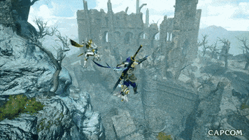 Swinging Video Game GIF by CAPCOM