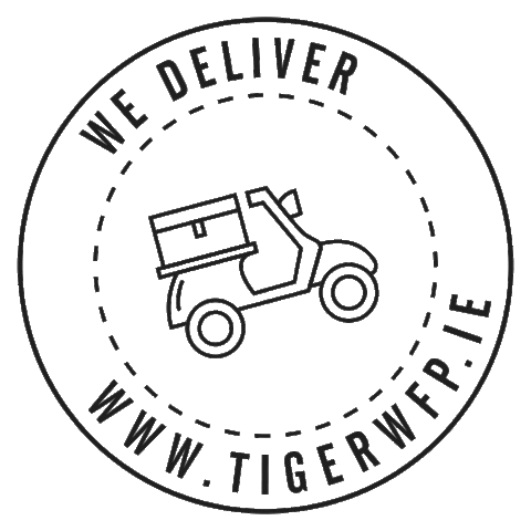 Tiger Wood Fire Pizza Sticker