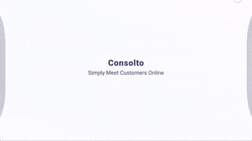 Consolto simple consultant video chat video conference GIF