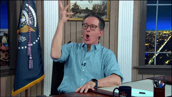 Stephen Colbert Excitement GIF by The Late Show With Stephen Colbert