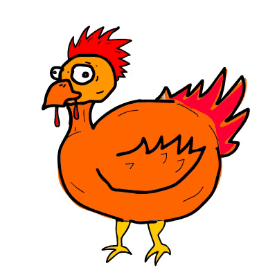 Chicken Boomerang Effect GIF