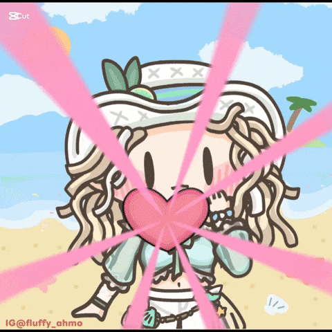 Summer Demi GIF by Fluffy the Thunder God 雷神阿毛