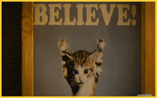 Believe Hang In There GIF