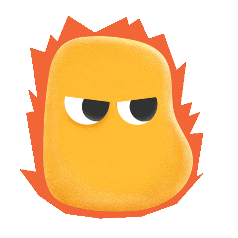 Angry Chicken Nuggets Sticker by Amadori