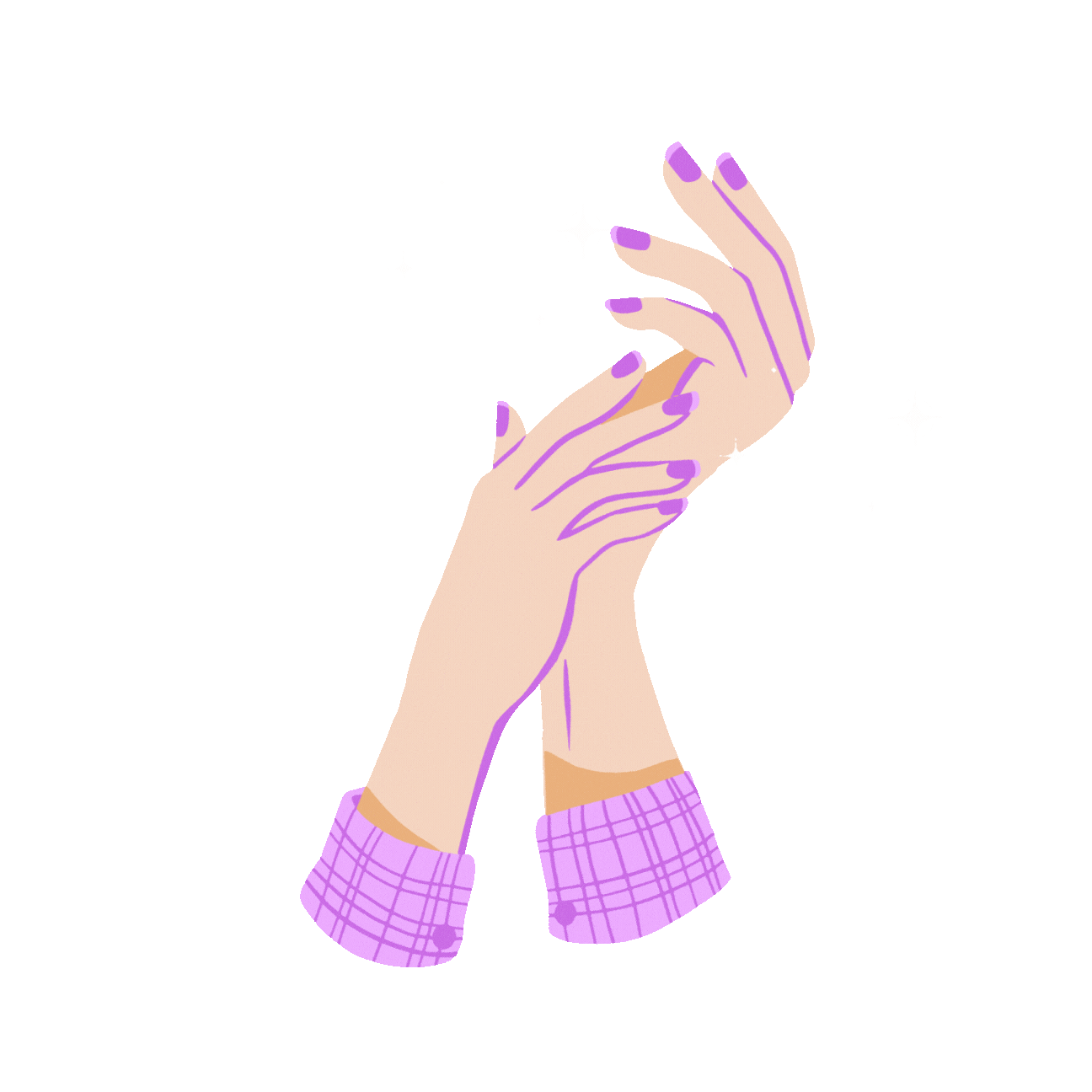 Nails Sticker by LayBareWaxingSalon