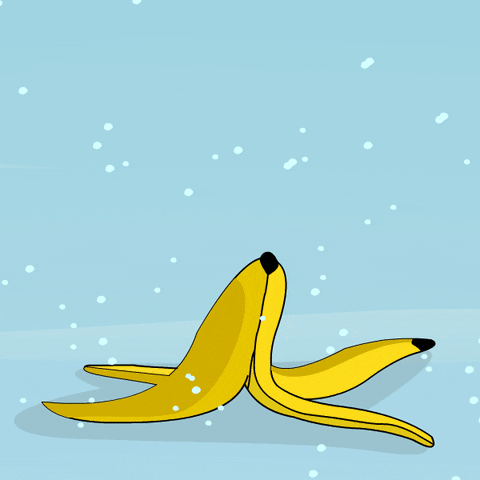 Fail Banana Peel GIF by Pudgy Penguins