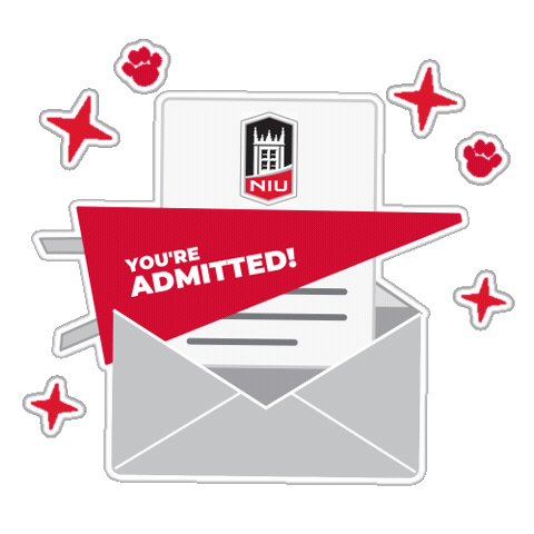 Huskies Niu Sticker by Northern Illinois University