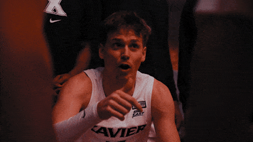 College Basketball Applause GIF by Xavier Men's Basketball