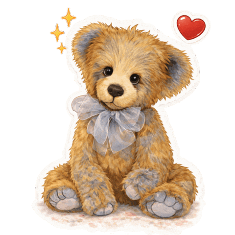 Teddy Bear Love Sticker