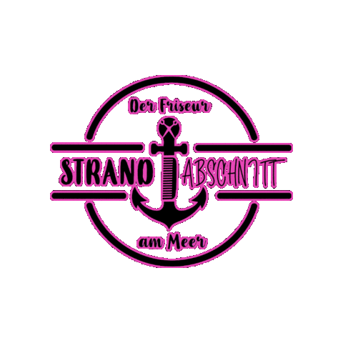 Friseur StrandABSCHNITT Sticker