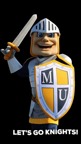 Marian University Knights GIF by Marian Cheer
