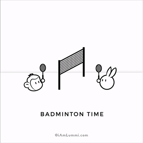 badminton carrots GIF