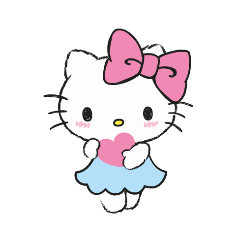 Hello Kitty Love Sticker by Sanrio License Europe for iOS & Android | GIPHY